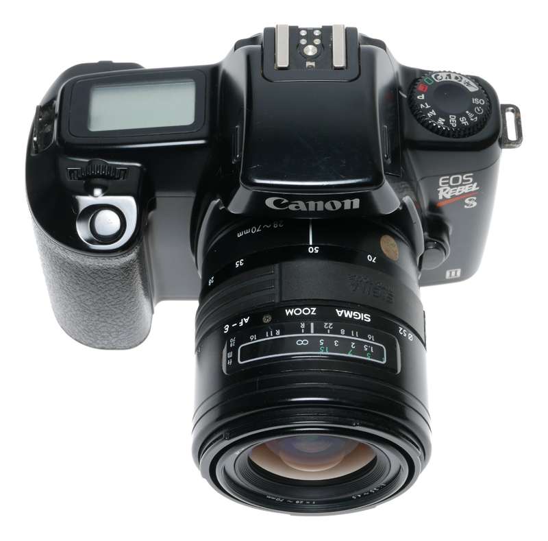 Canon EOS Rebel SII 1000FN QD 35mm SLR Film Camera 1:3.5-4.5 f=28-70
