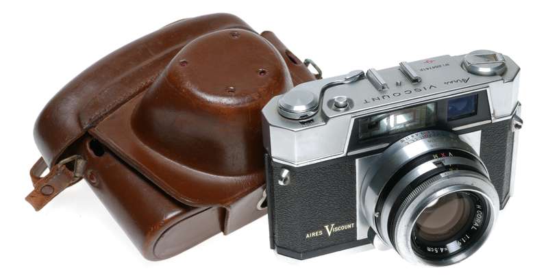 Aires Viscount 35mm RF Film Camera Coral 1:1.9/4.5cm