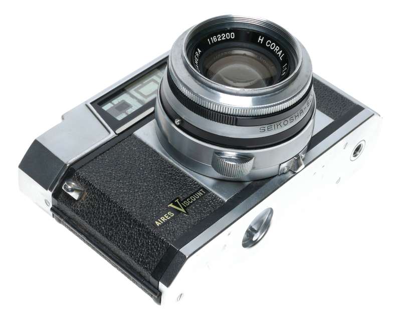 Aires Viscount 35mm RF Film Camera Coral 1:1.9/4.5cm