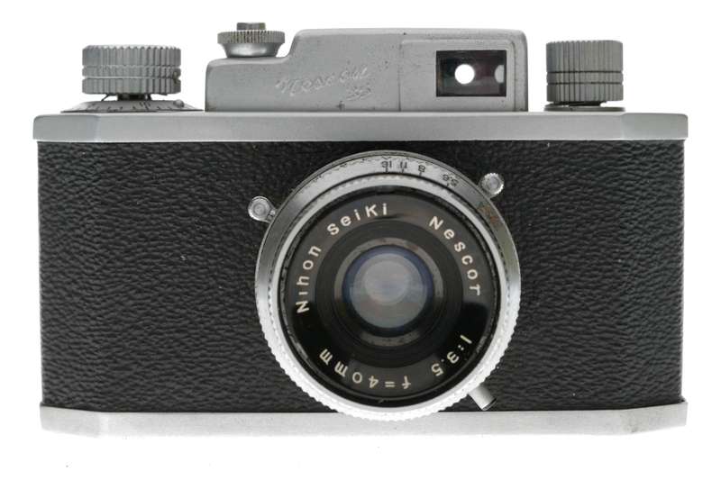 Nihon Seiki Nescon 35 mm Film Viewfinder Camera 1:3.5/40