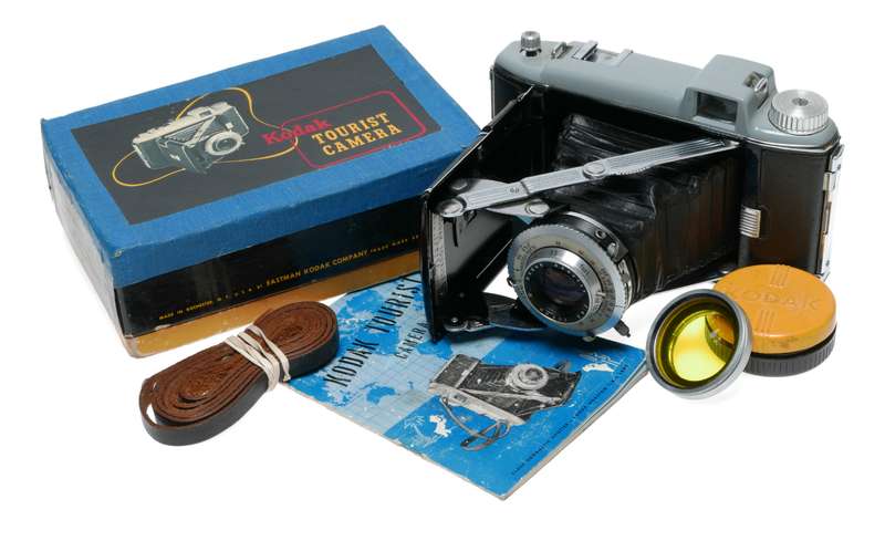 Kodak Tourist Folding 620 Film Camera Anaston 4.5/105mm