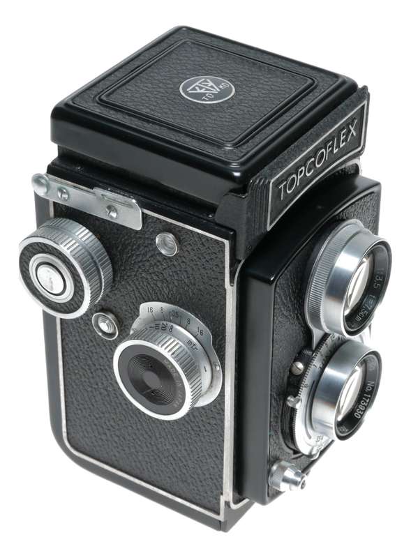 Tokyo Kogaku Topcoflex 6x6 TLR 120 Roll Film Camera 1:3.5 f=7.5cm