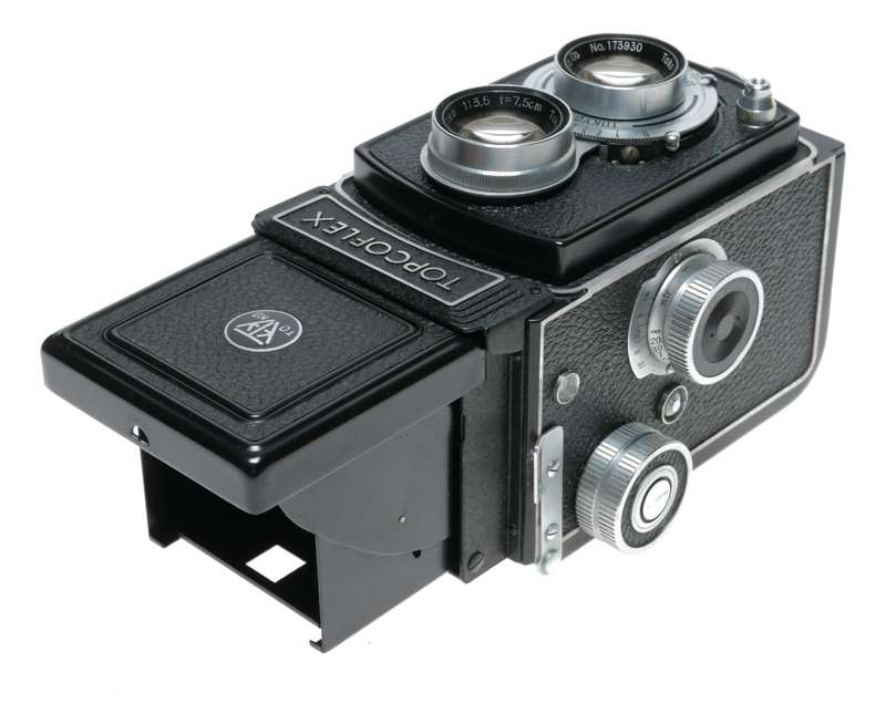 Tokyo Kogaku Topcoflex 6x6 TLR 120 Roll Film Camera 1:3.5 f=7.5cm