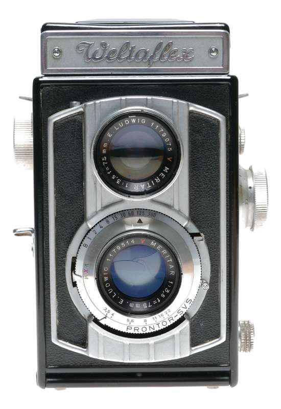 Weltaflex TLR 120 Film 6x6 Camera E. Ludwig Meritar 3.5/75mm