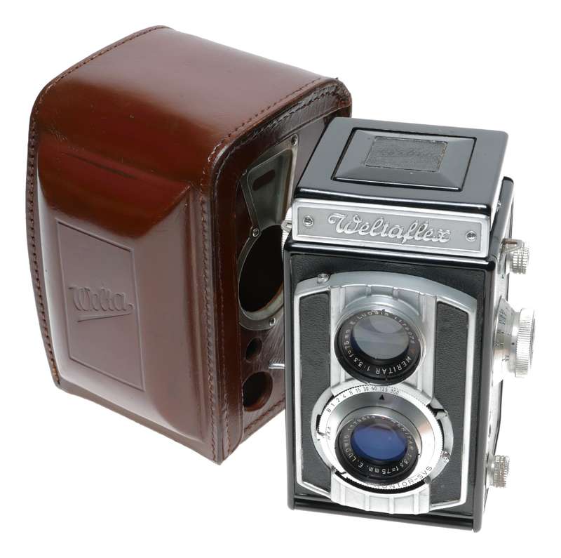 Weltaflex TLR 120 Film 6x6 Camera E. Ludwig Meritar 3.5/75mm