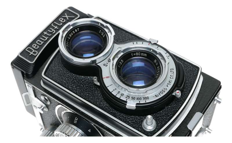 Beautyflex TLR 120 Film Camera Tri Lauser Biokor 1:3.5 80mm