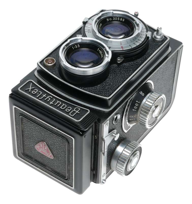 Beautyflex TLR 120 Film Camera Tri Lauser Biokor 1:3.5 80mm