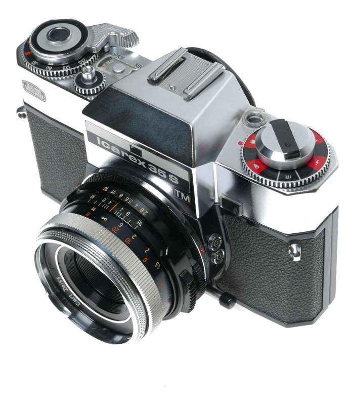 Zeiss Ikon Voigtlander Icarex 35S TM Film SLR Camera Tessar 2.8/50