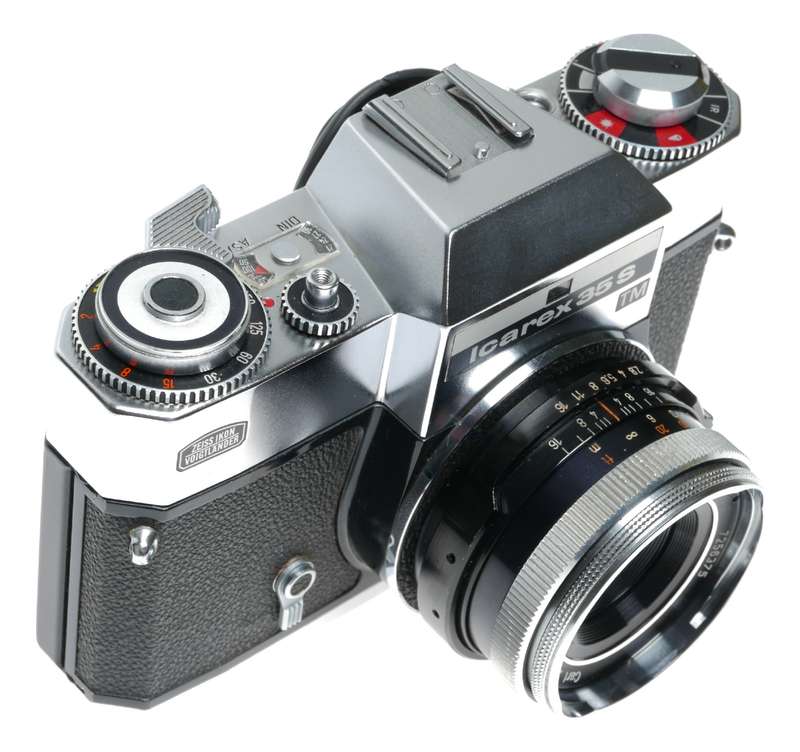 Zeiss Ikon Voigtlander Icarex 35S TM Film SLR Camera Tessar 2.8/50