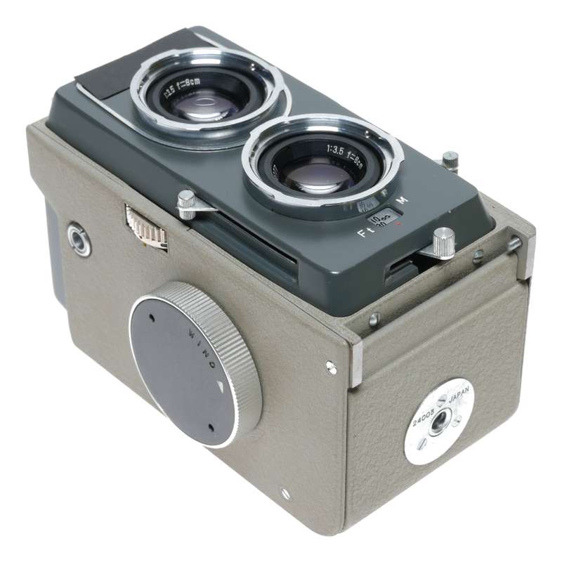 Ricohmatic 44 TLR Medium Format Film Camera Riken 1:3.5 f=6cm
