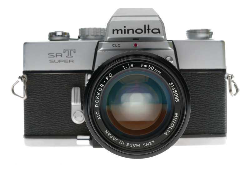 Minolta SRT Super 35mm Film SLR Camera MC Rokkor-PG 1.4/50mm