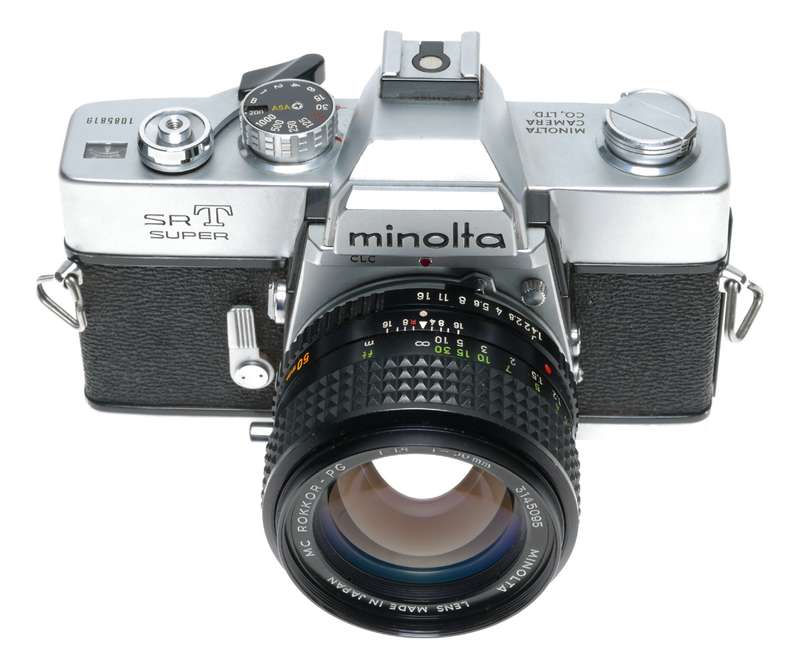 Minolta SRT Super 35mm Film SLR Camera MC Rokkor-PG 1.4/50mm