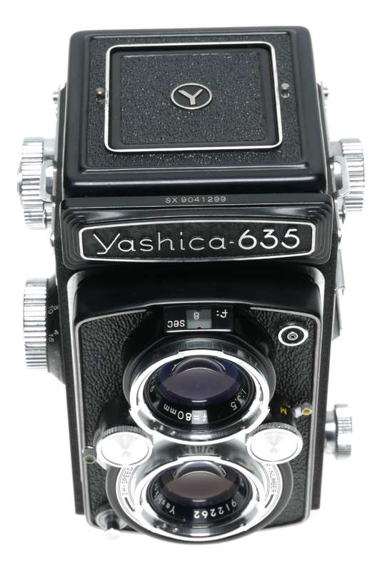 Yashica-635 Dual Format TLR Film Camera Yashikor 3.5/80mm