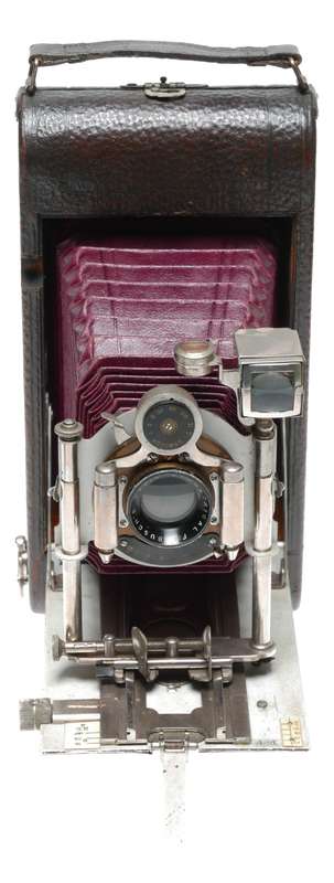 Rare Antique Folding Camera Rapid Symmetrical F:8 Busch's Brass Mount