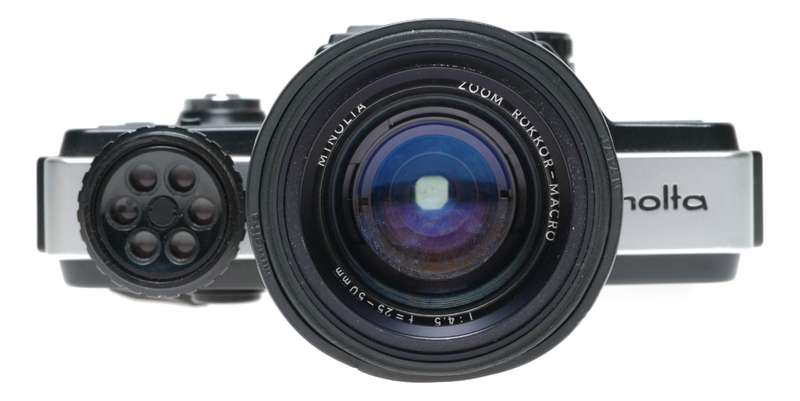 Minolta 110 Zoom Miniature SLR Film Camera 1:4.5 25-50mm