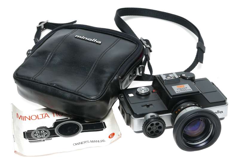 Minolta 110 Zoom Miniature SLR Film Camera 1:4.5 25-50mm