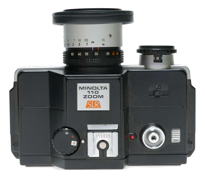 Minolta 110 Zoom Miniature SLR Film Camera 1:4.5 25-50mm