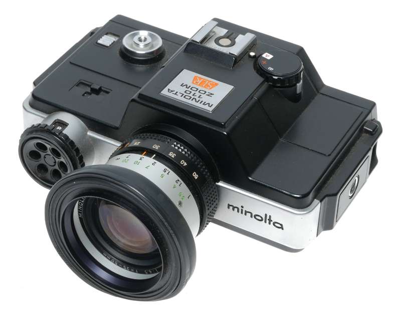 Minolta 110 Zoom Miniature SLR Film Camera 1:4.5 25-50mm