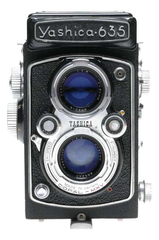 YASHICA 635 Dual Format TLR 120 35mm Film Camera Yashikor 3.5/80
