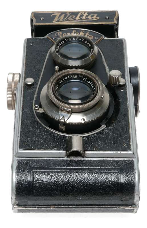 Welta Perfekta Folding TLR Film Camera Meyer Trioplan 1:3.5 F=7.5cm