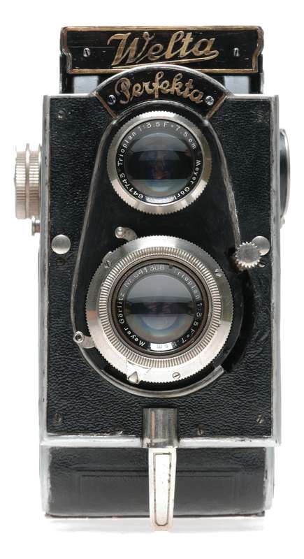 Welta Perfekta Folding TLR Film Camera Meyer Trioplan 1:3.5 F=7.5cm