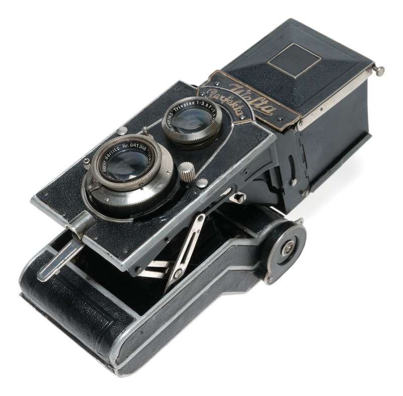 Welta Perfekta Folding TLR Film Camera Meyer Trioplan 1:3.5 F=7.5cm