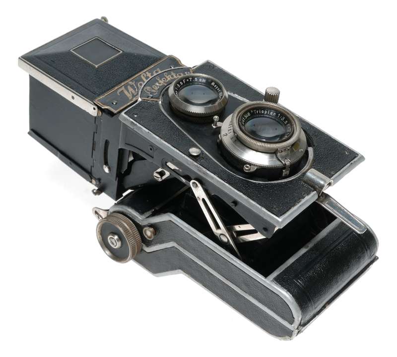 Welta Perfekta Folding TLR Film Camera Meyer Trioplan 1:3.5 F=7.5cm