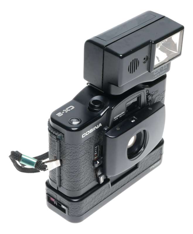 Cosina CX-2 35mm Film Compact Camera Motor CX-11 Auto-Flash
