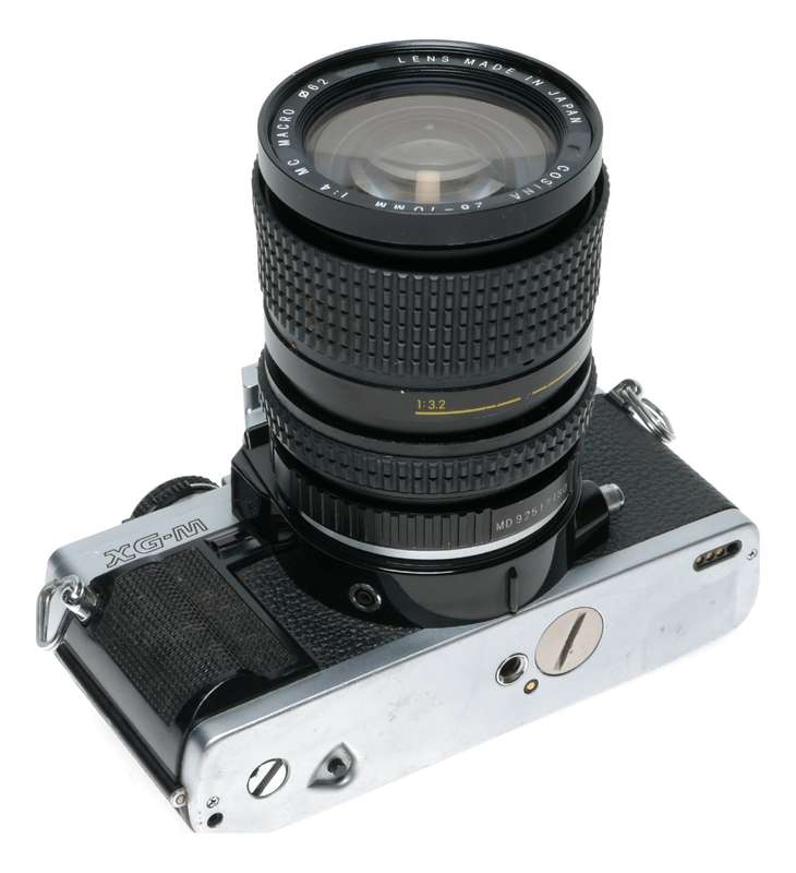 Minolta XG-M 35mm Film SLR Camera Cosina 1:4 28-70 MC Macro