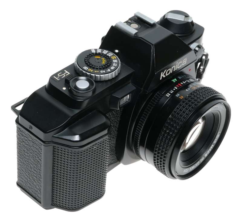 Konica FS-1 35mm Film SLR Camera Hexanon 1.8/50 AR