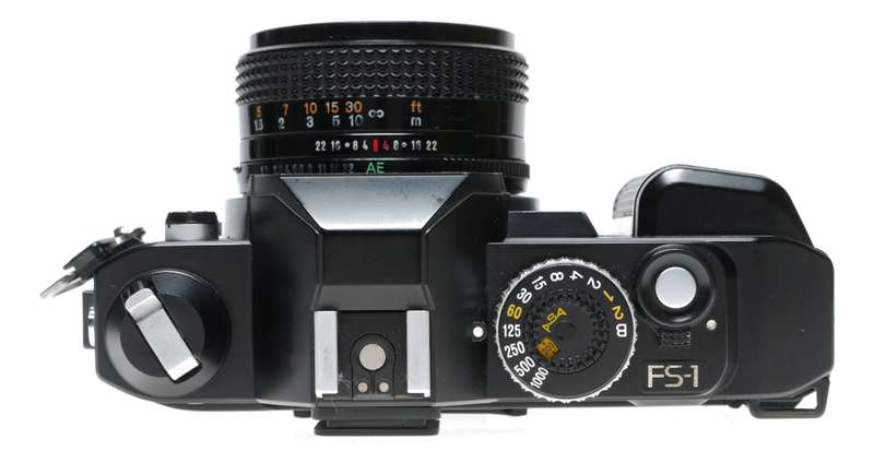 Konica FS-1 35mm Film SLR Camera Hexanon 1.8/50 AR