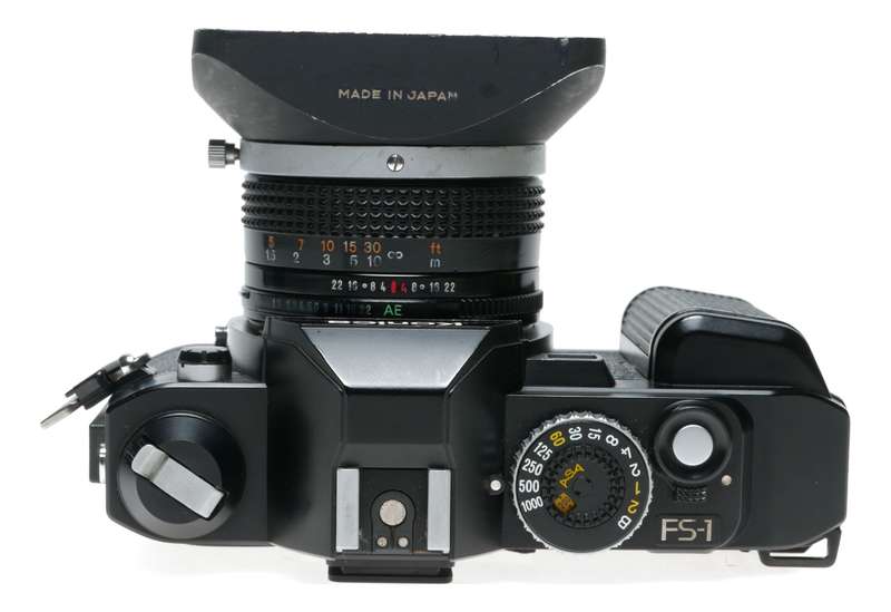 Konica FS-1 35mm Film SLR Camera Hexanon 1.8/50 AR