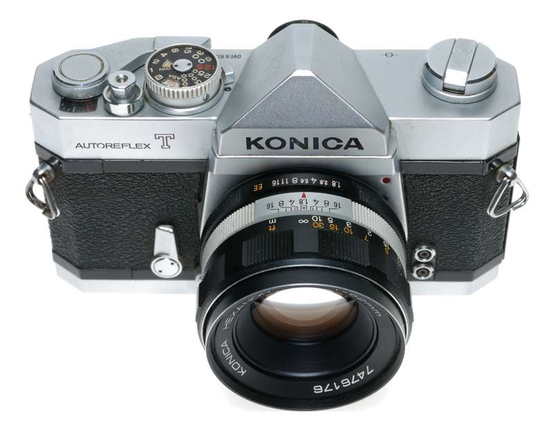 Konica Autoreflex T 35mm Film SLR Camera Hexanon 1.8/52