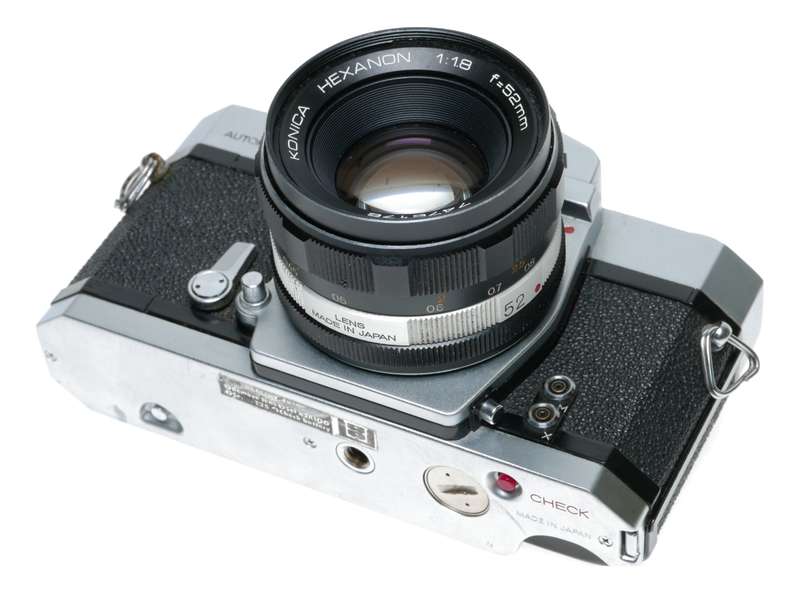 Konica Autoreflex T 35mm Film SLR Camera Hexanon 1.8/52