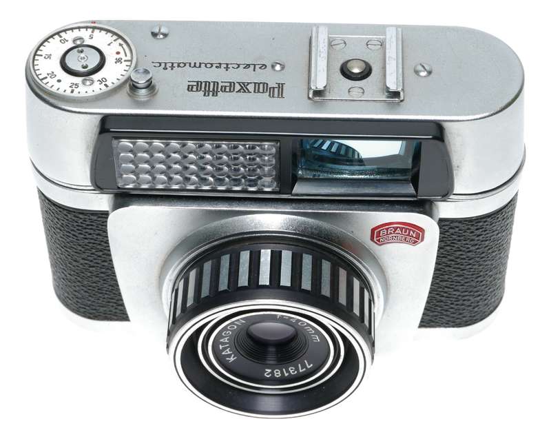 Braun Paxette Electromatic 35mm Film Automatic Camera Katagon 40mm