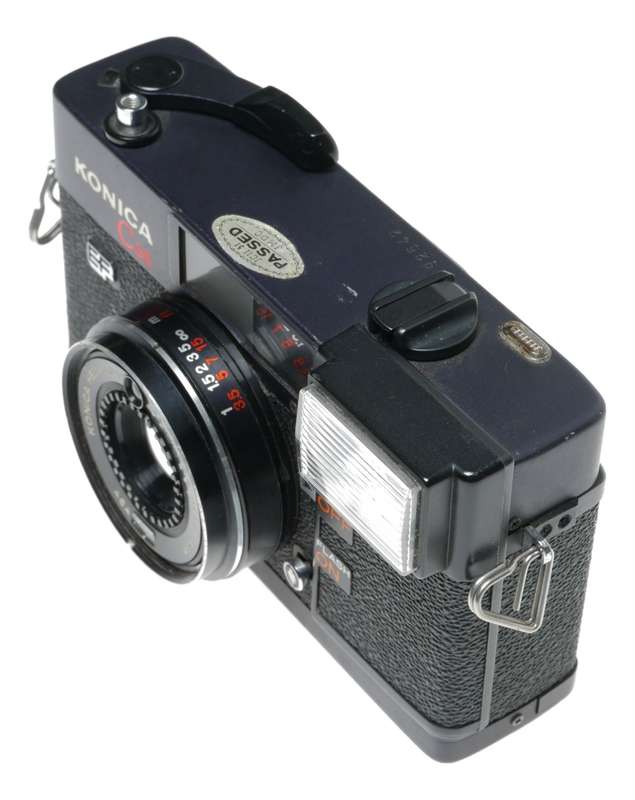 Konica C35 EF Electronic Flash Film Compact Camera Hexanon 38mm F2.8