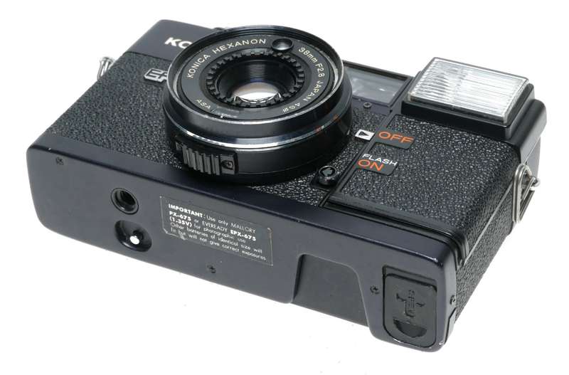 Konica C35 EF Electronic Flash Film Compact Camera Hexanon 38mm F2.8