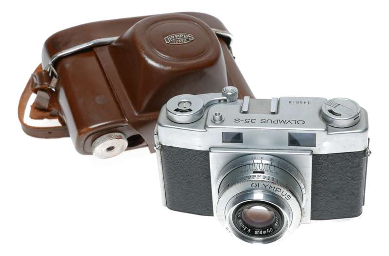 Olympus 35-S 35mm Film RF Camera E.Zuiko F.C. 1:2.8 f=4.8cm