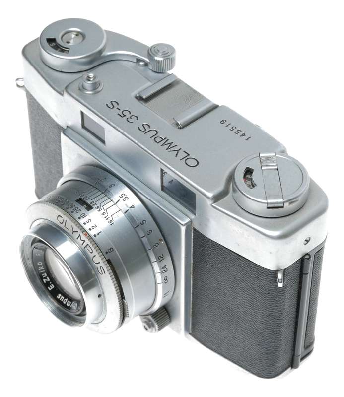 Olympus 35-S 35mm Film RF Camera E.Zuiko F.C. 1:2.8 f=4.8cm