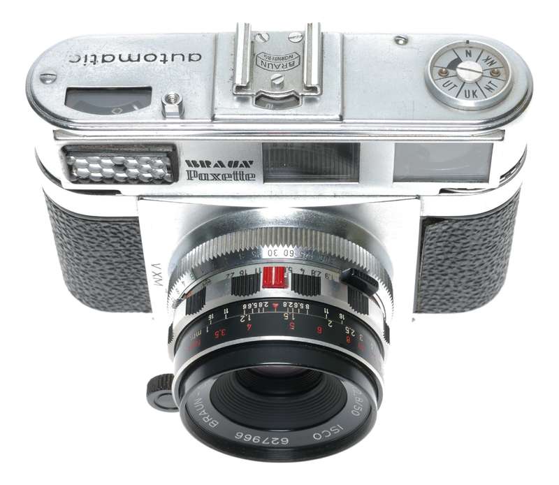 Braun Paxette Automatic Super III 35mm Film Camera Color-Ultralit SLK 1:2.8/50