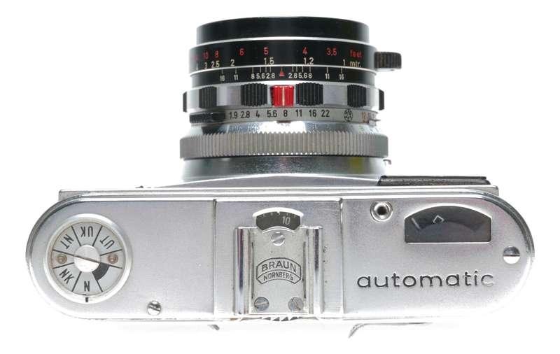Braun Paxette Automatic Super III 35mm Film Camera Color-Ultralit SLK 1:2.8/50