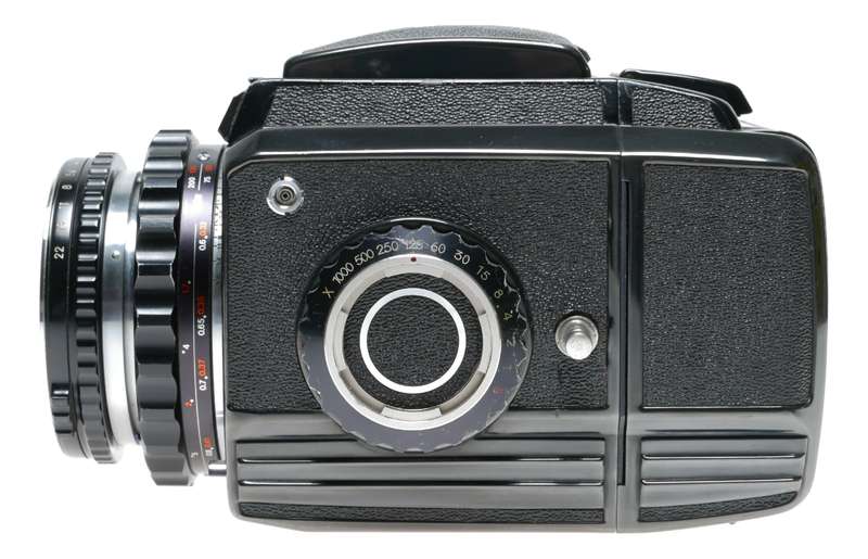 Zenza Bronica S2 Black 6x6 SLR Film Camera Nikkor-P 1:2.8 f=75mm