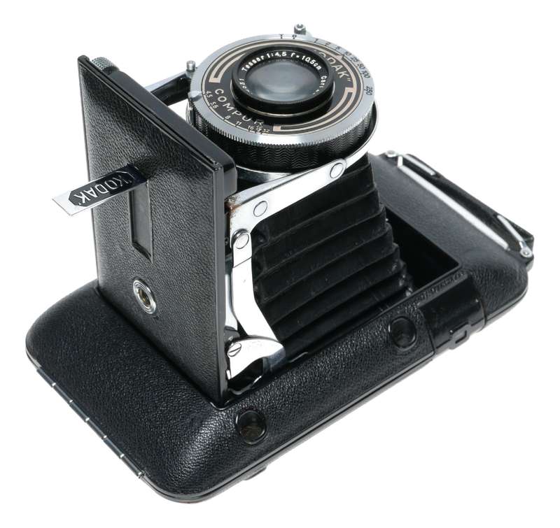 Kodak Regent Folding RF Film Camera Zeiss Tessar 1:4.5 f=10.5cm Case