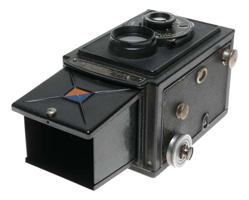 Voigtlander Brillant Sheet Metal TLR 120 Film Camera Voigtar 1:7.7 F=7.5cm