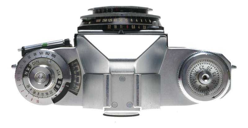 Zeiss Ikon Contaflex II 35mm SLR Film Camera Cold Shoe Tessar 2.8/45