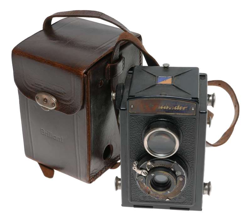Voigtlander Brillant Early Metal TLR 120 Film Camera Voigtar 1:6.3 F=7.5cm