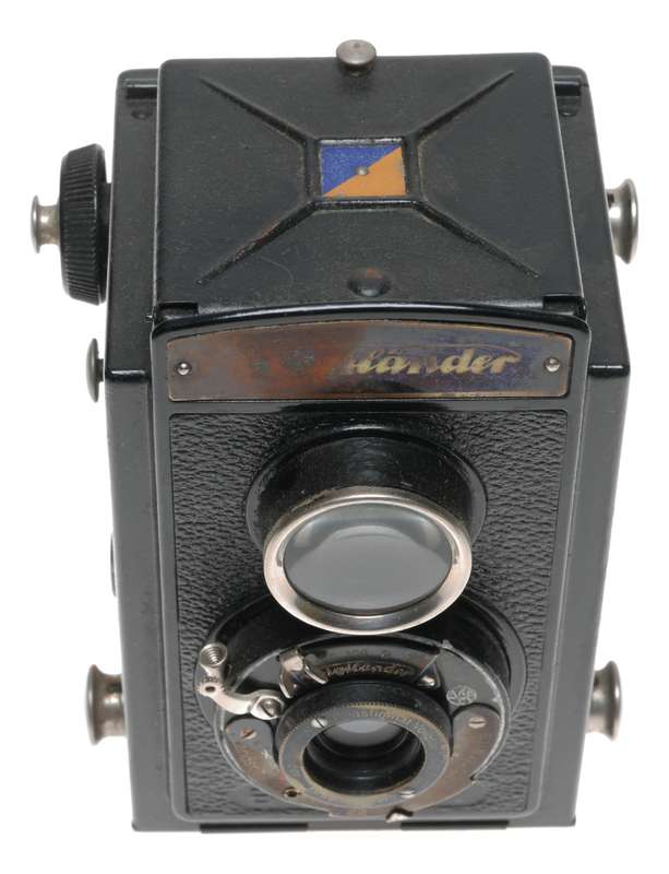 Voigtlander Brillant Early Metal TLR 120 Film Camera Voigtar 1:6.3 F=7.5cm