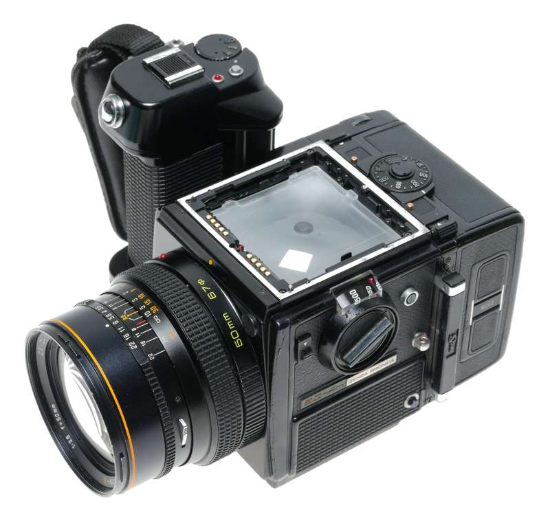 Zenza Bronica SQ-Am 6x6 SLR Film Camera Motor Zenzanon-S 1:3.5 f=50mm
