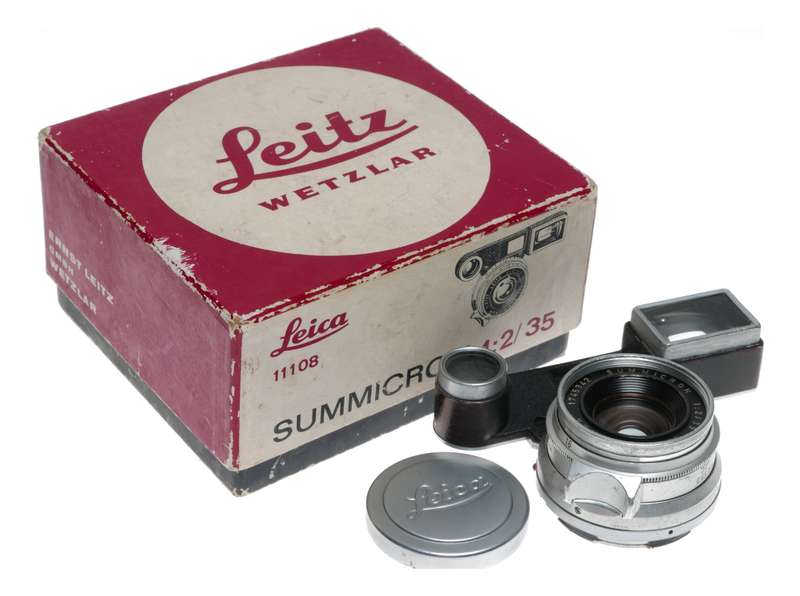 Leica M3 11108 Summicron 2/35 mm 8 elements lens=35mm F2 boxed