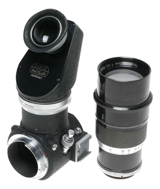Leitz Visoflex I system OZUPO Telyt 4.5/200 mm Fits Leica M camera